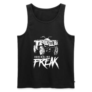 Quad - Men's Premium Organic Tank Top - black - Front - Michal (187cm)