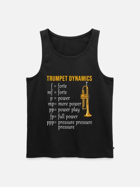 Trompette instrument de musique musiciens trompette - Débardeur bio Premium Homme - noir