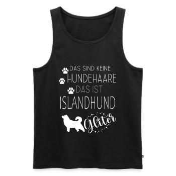 Islandhund Isländischer Schäferhund Spitz Hunde - Männer Premium Bio Tank Top - Schwarz - Vorne - Michal (187cm)