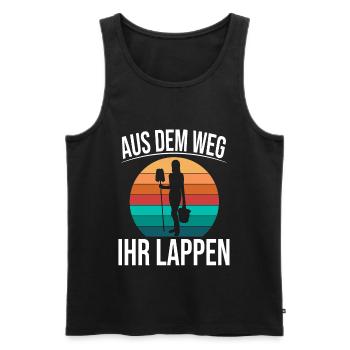 Putzfrau Aus dem Weg ihr Lappen Reinigungskraft - Männer Premium Bio Tank Top - Schwarz - Vorne - Michal (187cm)