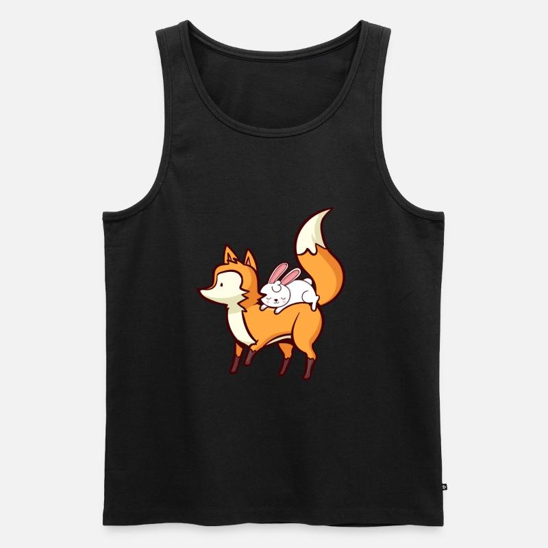 Fuchs - Männer Premium Bio Tank Top - Schwarz