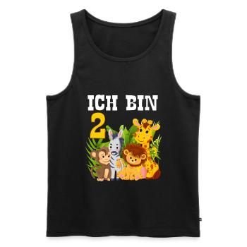 2. Geburtstag Kindergeburtstag Zweiter Geburtstag - Männer Premium Bio Tank Top - Schwarz - Vorne - Michal (187cm)