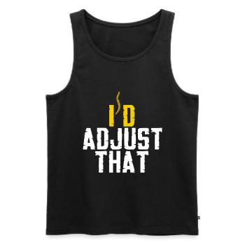 Physiotherapeut Knochen Wirbelsäule Chiropraktiker - Männer Premium Bio Tank Top - Schwarz - Vorne - Michal (187cm)