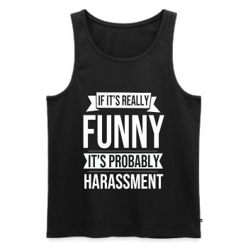 Human Resources Personalabteilung HR Manager - Männer Premium Bio Tank Top - Schwarz - Vorne - AI Model Male 178 light (178cm)