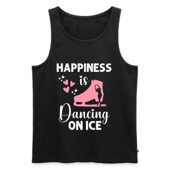 Figure skating Figure skating Sports Speed skating - Men's Premium Organic Tank Top - black - Front - Michal (187cm)