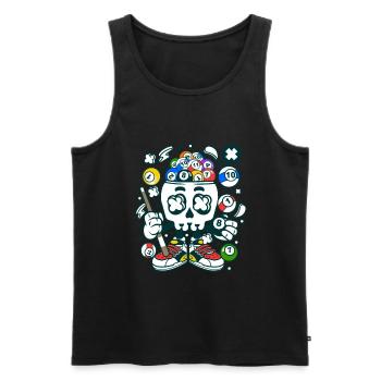 Billard - Männer Premium Bio Tank Top - Schwarz - Vorne - Michal (187cm)