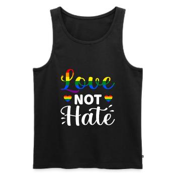 Lgbt - Débardeur bio Premium Homme - noir - Devant - Michal (187cm)