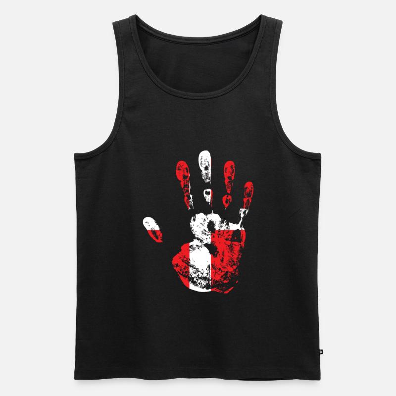 Dänemark - Männer Premium Bio Tank Top - Schwarz