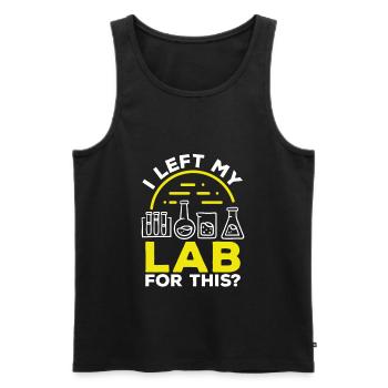 Labratory Technician Left my Lab for this Lab - Débardeur bio Premium Homme - noir - Devant - Michal (187cm)