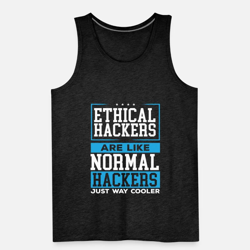 Ethical Hacking Programmer Online Cybersecurity Débardeur bio Premium Homme