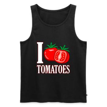 Tomate - Débardeur bio Premium Homme - noir - Devant - AI Model Male 178 light (178cm)