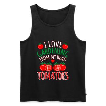 Tomate - Débardeur bio Premium Homme - noir - Devant - AI Model Male 178 light (178cm)