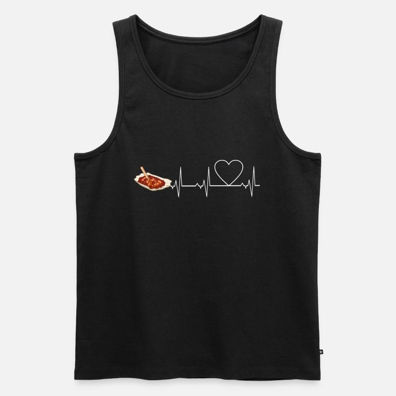 Currywurst - Männer Premium Bio Tank Top - Schwarz