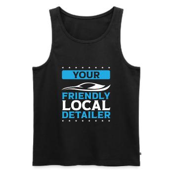 Auto Detailer Your local Detailer Hobby Detailing - Men's Premium Organic Tank Top - black - Front - AI Model Male 178 light (178cm)