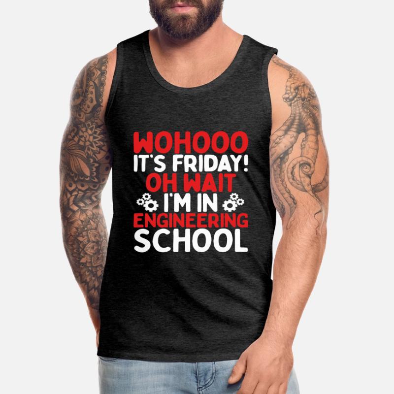 Engineering Study Guide Engineering Student School Men's Premium Organic Tank Top