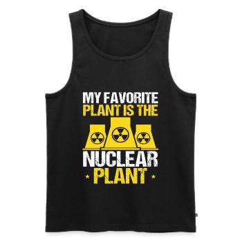 Nuclear Engineer Superpower Engineering Student - Men's Premium Organic Tank Top - black - Front - AI Model Male 178 light (178cm)