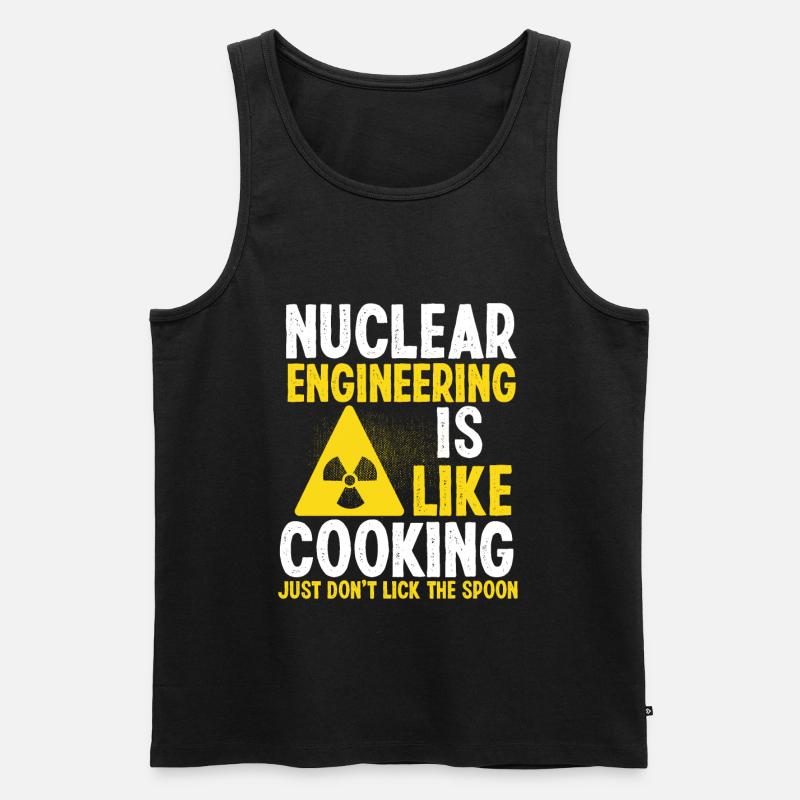 Nuclear Engineering Student Radiation Nuclear - Männer Premium Bio Tank Top - Schwarz