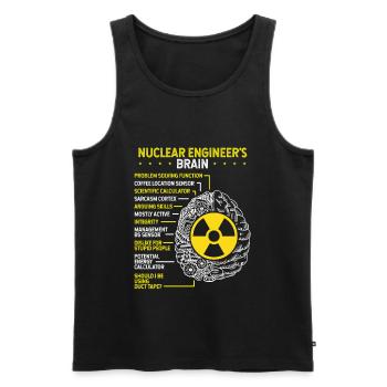 Nuclear Engineer Student Nuclear Power Professor - Men's Premium Organic Tank Top - black - Front - Michal (187cm)