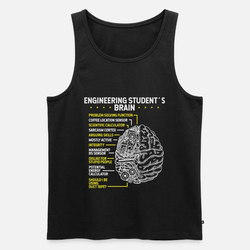 Engineering Student Future Engineer Engineering - Männer Premium Bio Tank Top - Schwarz