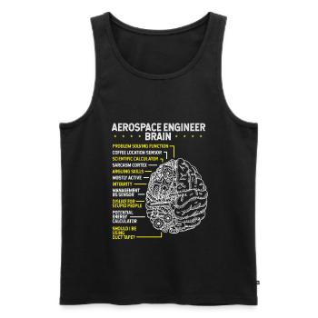 Aerospace Engineering Aerospace Engineer - Men's Premium Organic Tank Top - black - Front - AI Model Male 178 light (178cm)