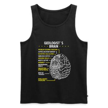 Geologist Rockhounding Mineral Rockhounder - Männer Premium Bio Tank Top - Schwarz - Vorne - AI Model Male 178 light (178cm)