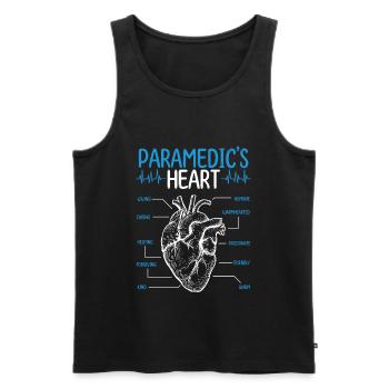 Paramedic Student Graduation Medical Technician - Men's Premium Organic Tank Top - black - Front - Michal (187cm)