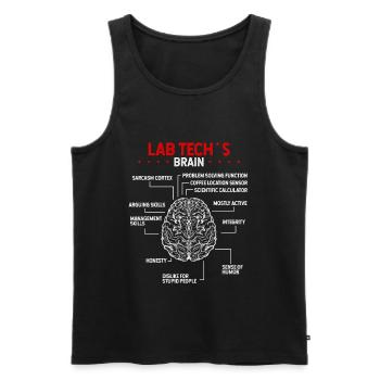 Labratory Technician Lab Labratory Scientist - Men's Premium Organic Tank Top - black - Front - Michal (187cm)
