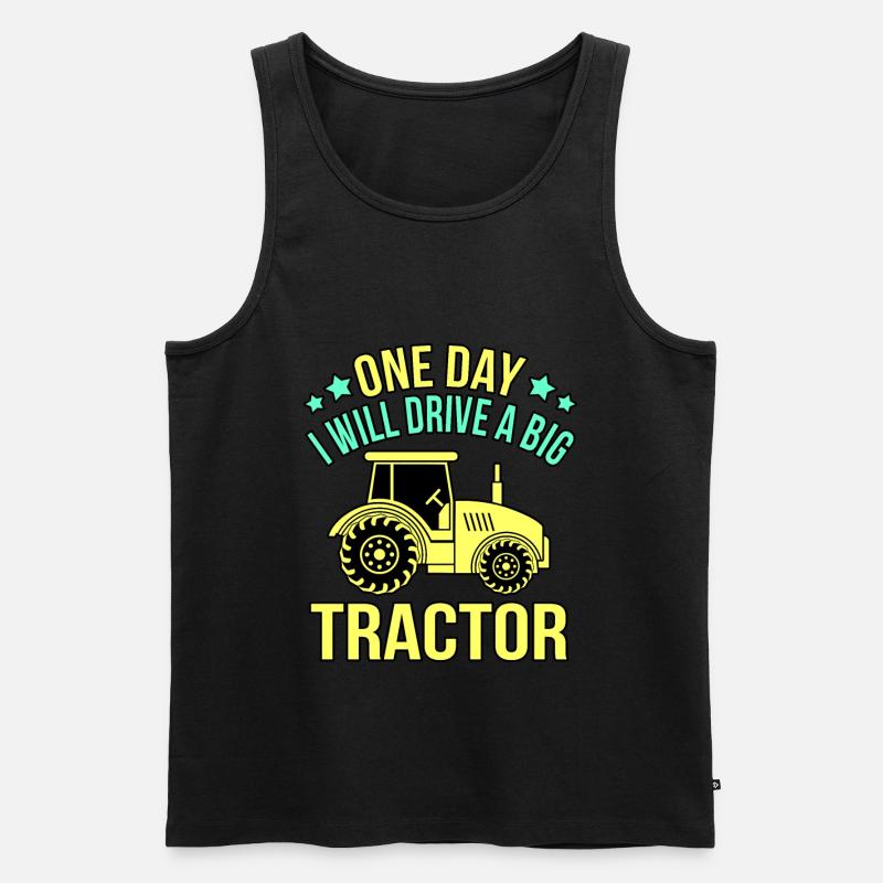 Traktor - Männer Premium Bio Tank Top - Schwarz