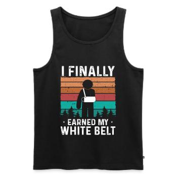 Broken Arm Surivor Get Well Soon Broken Arm - Men's Premium Organic Tank Top - black - Front - Michal (187cm)