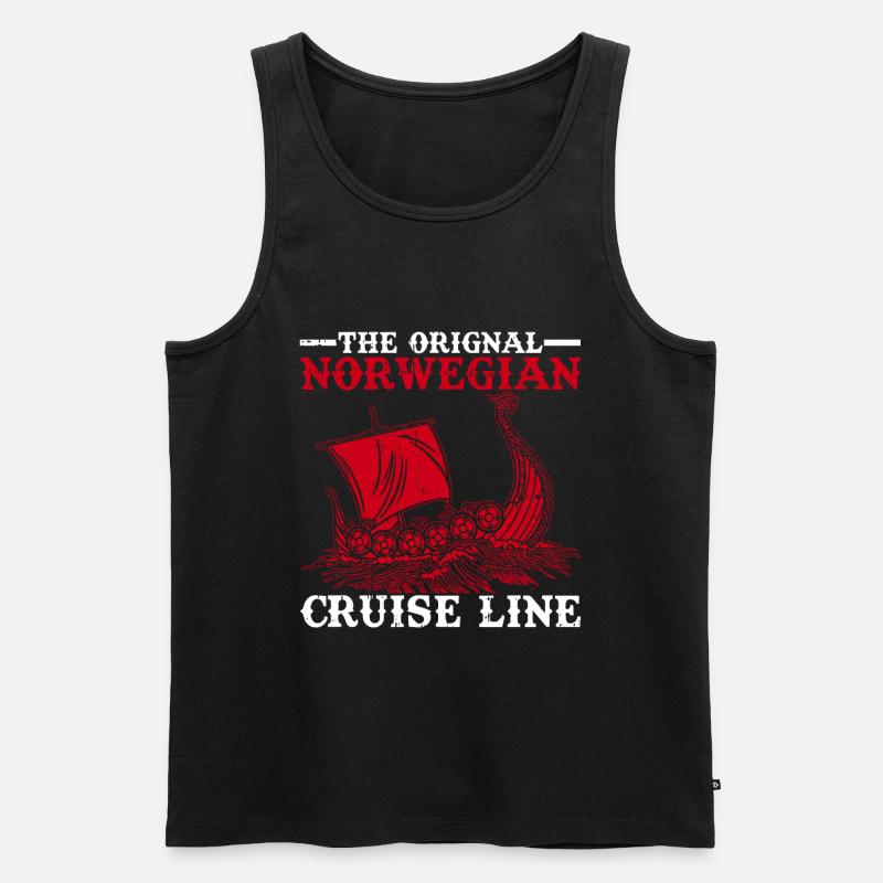 Norwegen - Männer Premium Bio Tank Top - Schwarz