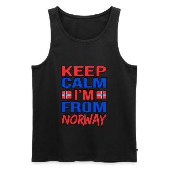 Norwegen - Männer Premium Bio Tank Top - Schwarz - Vorne - Michal (187cm)