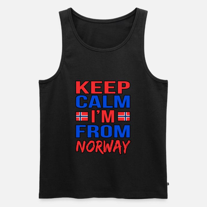 Norwegen - Männer Premium Bio Tank Top - Schwarz