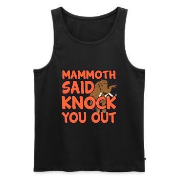 Mammut - Männer Premium Bio Tank Top - Schwarz - Vorne - Michal (187cm)
