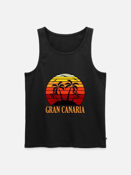 Gran Canaria - Men's Premium Organic Tank Top - black