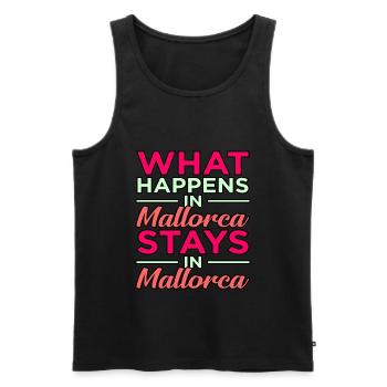Majorca - Men's Premium Organic Tank Top - black - Front - AI Model Male 178 light (178cm)