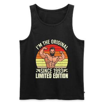 I am the original since 1993 Limited Edition - Men's Premium Organic Tank Top - black - Front - Michal (187cm)