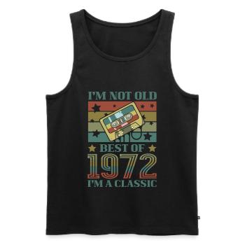 Ich Bin Nicht Alt, Ich Bin Ein Klassiker Best Of - Männer Premium Bio Tank Top - Schwarz - Vorne - Michal (187cm)