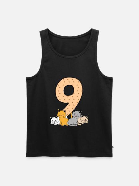 9th birthday - Men's Premium Organic Tank Top - black