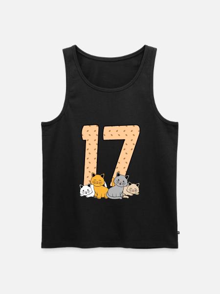 17th birthday - Men's Premium Organic Tank Top - black