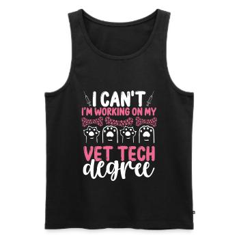 Vet Tech Funny Vet Tech Student Vet Tech School - Männer Premium Bio Tank Top - Schwarz - Vorne - AI Model Male 178 light (178cm)