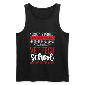 Veterinary Technician School Vet Tech Student - Männer Premium Bio Tank Top - Schwarz - Vorne - AI Model Male 178 light (178cm)