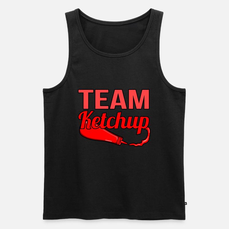Team ketchup geschenk - Männer Premium Bio Tank Top - Schwarz