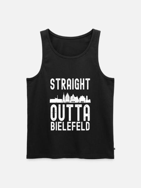 Bielefeld - Männer Premium Bio Tank Top - Schwarz