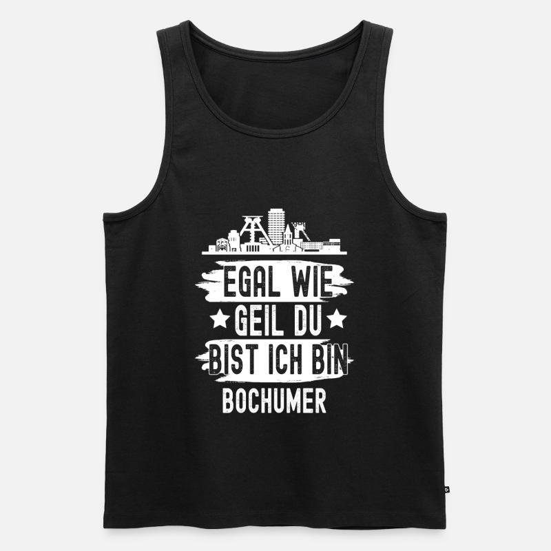 Bochum - Männer Premium Bio Tank Top - Schwarz