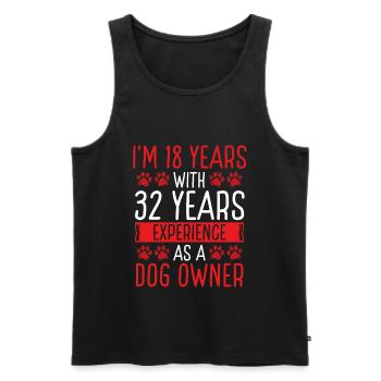 50th Birthday Dog Dog Mom Dog Dad 50 Year Old - Männer Premium Bio Tank Top - Schwarz - Vorne - Michal (187cm)