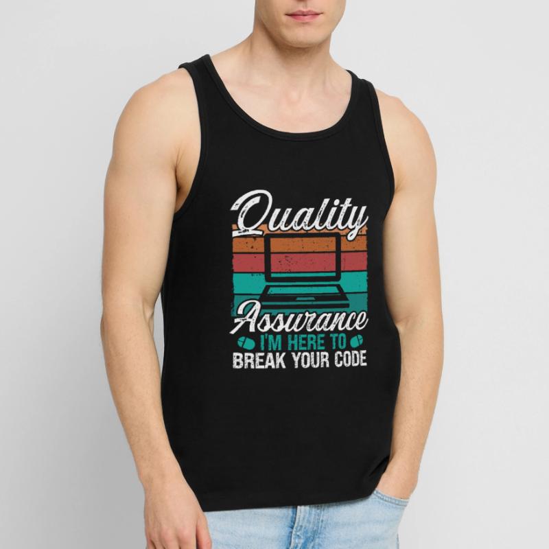 Quality Assurance Code Testing QA Engineering Männer Premium Bio Tank Top