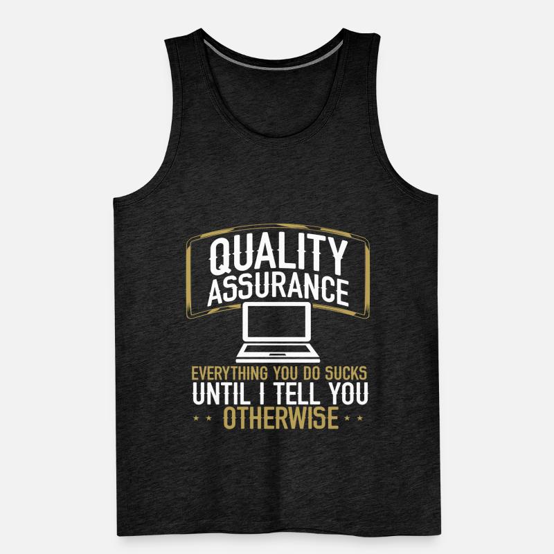 QA Engineering Code Testing Quality Assurance Männer Premium Bio Tank Top