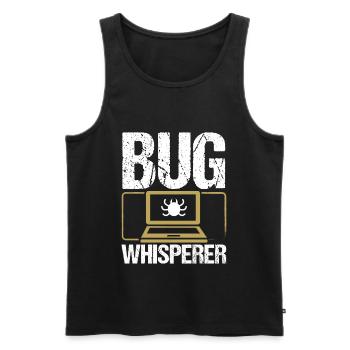 QA Engineering Code Tester Bug Quality Assurance - Men's Premium Organic Tank Top - black - Front - Michal (187cm)