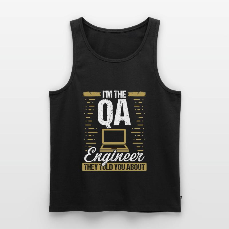 QA Engineering Code Quality Assurance Software Männer Premium Bio Tank Top