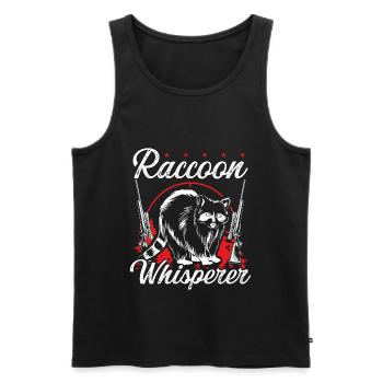 Raccoon Slayer Raccoon Racccoon Removal Technician - Männer Premium Bio Tank Top - Schwarz - Vorne - Michal (187cm)